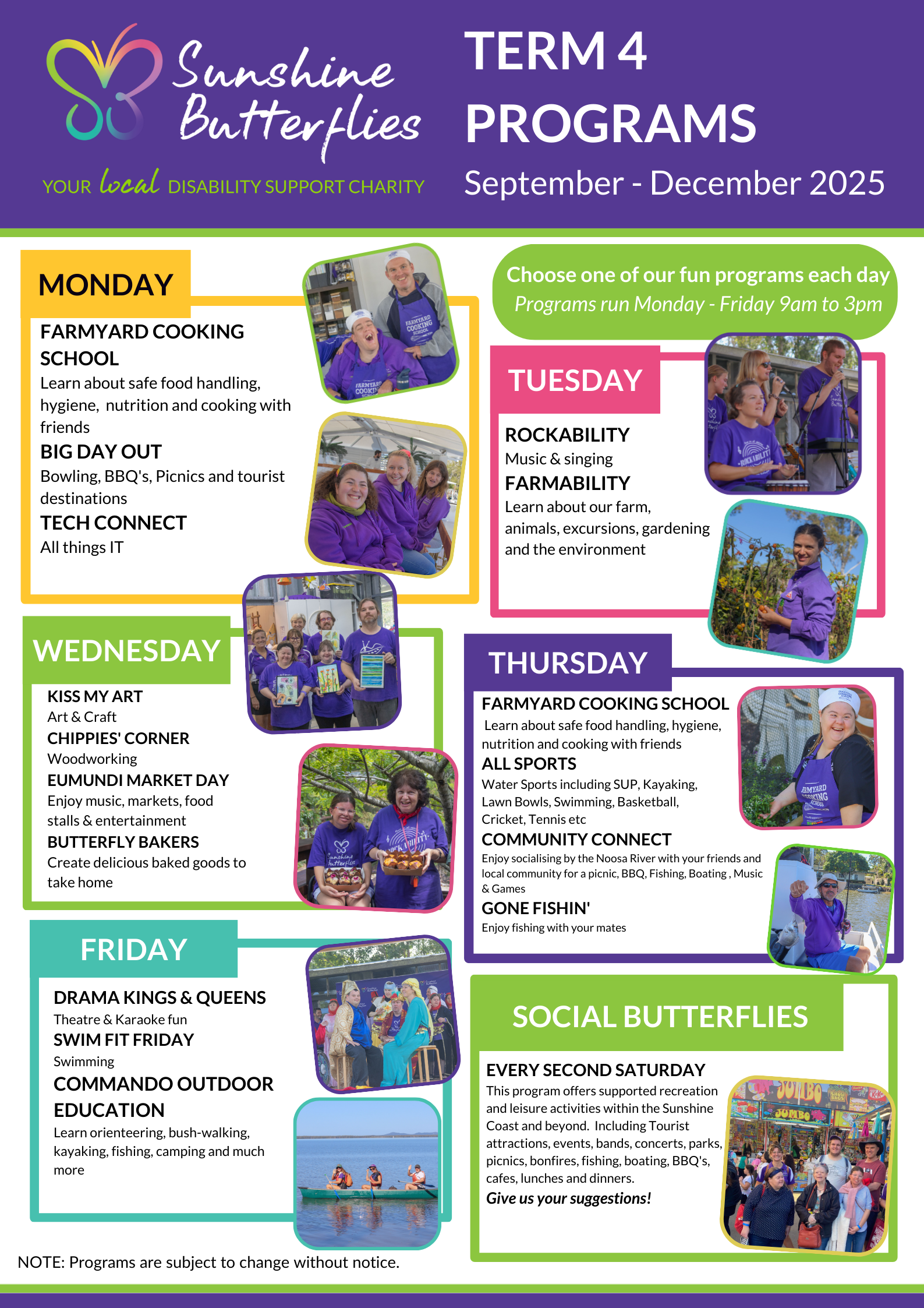 Program Timetable